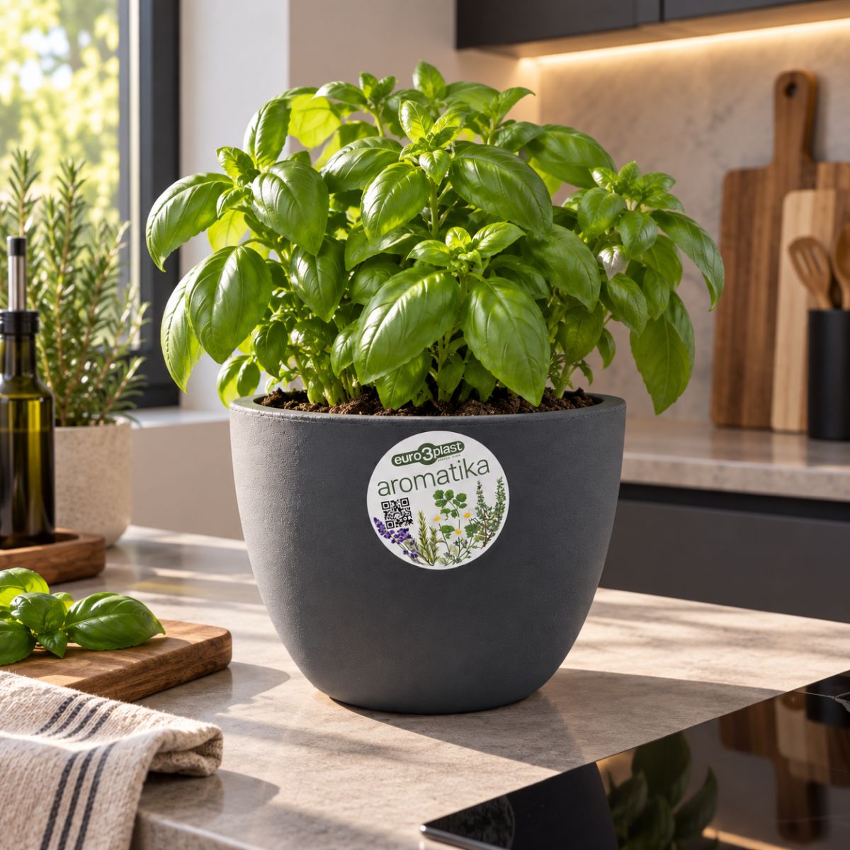 Dekorativni lonček Aromatika Black (2L) - slika 2