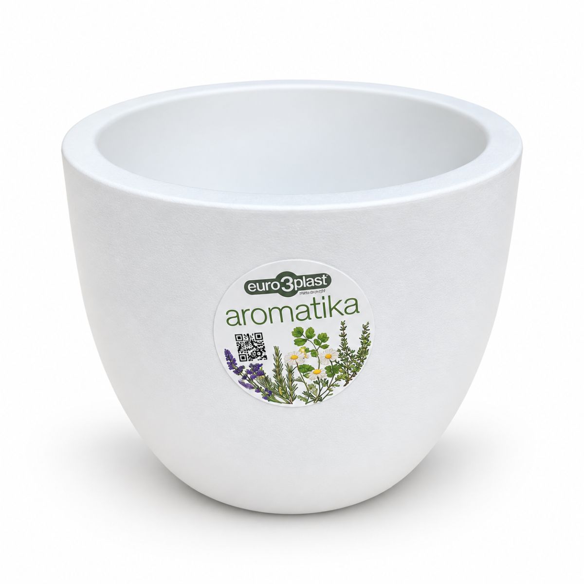 Dekorativni lonček Aromatika White (2L)